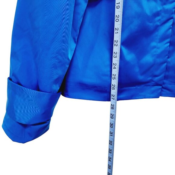 Black History Month Blue Rain Coat jacket Magnetic Snaps Women's Size 4X New - Picture 10 of 12